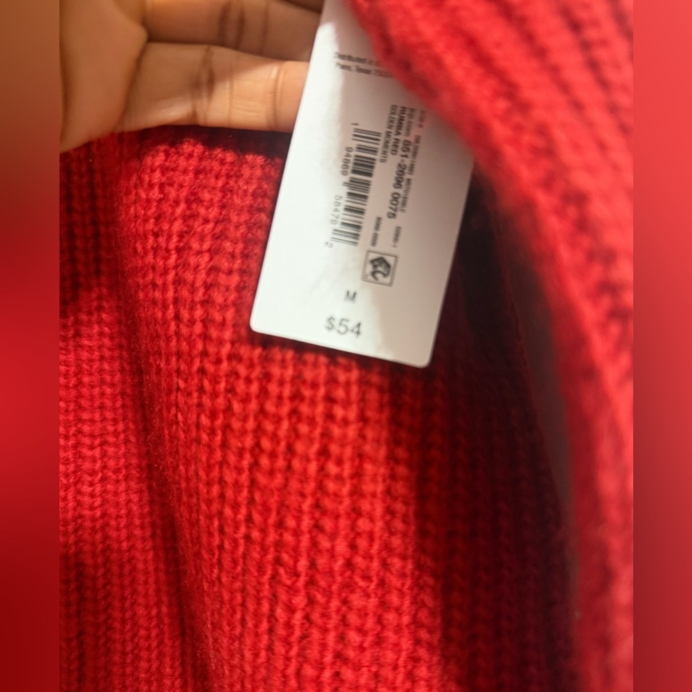Liz Claiborne Women's Mock Neck Red Sweater - Picture 10 of 15